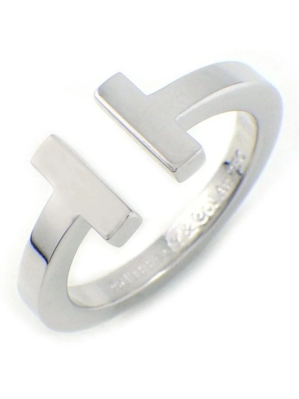 Tiffany & Co Ring T Square 18K White Gold
